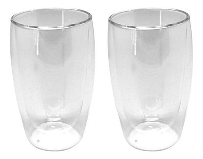 Set 2 Vasos Doble Pared 473 Ml Hot&cold Color Transparente