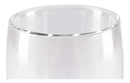 Set 2 Vasos Doble Pared 473 Ml Hot&cold Color Transparente