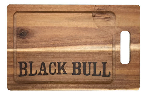 Tabla Madera 45x26x1,8 Cm Black Bull Color Marrón Bbq
