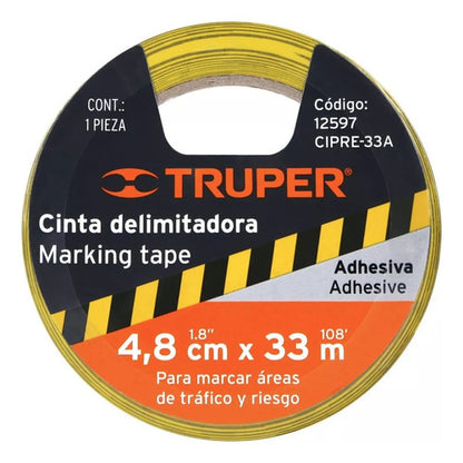 Cinta  Precaucion  Amarilla Rollo 18 Mt