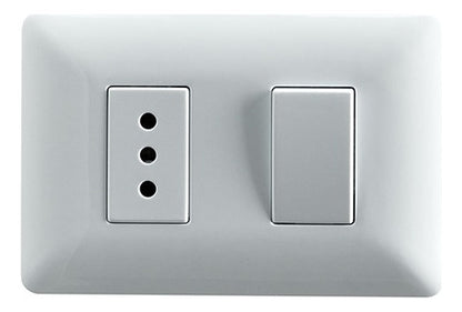 Interruptor 9/12 + Toma 2p+t 10a 220v Bl 2915 Stanford 2unds
