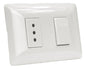 Interruptor 9/12 + Toma 2p+t 10a 220v Bl 2915 Stanford 2unds