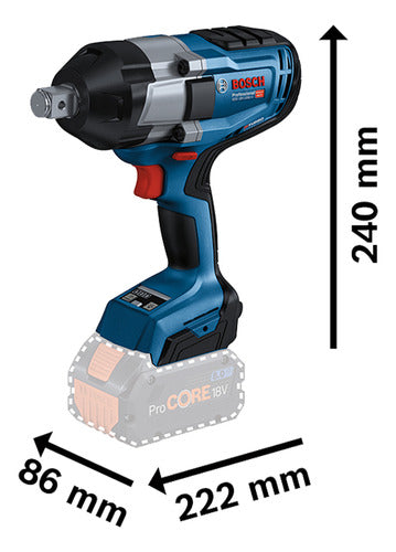 Llave De Impacto Inalambr Bosch Gds 18v-1050 H 18v S/bateria