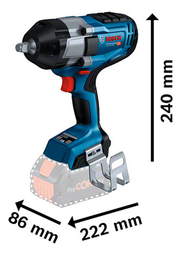 Llave De Impacto 1/2 Bosch Gds 18v-1000 S/bateria Biturbo