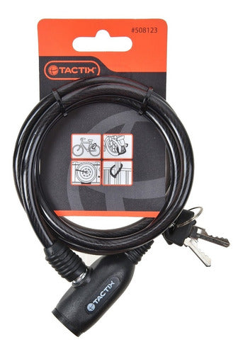 Candado Bici-moto Tactix C/llave 8 Mm Anti-robo # 508123
