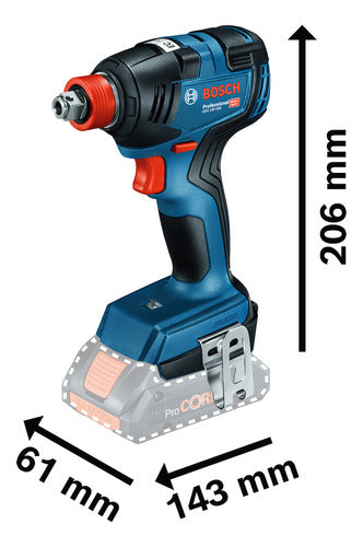 Llave De Impacto Inalámbrico Bosch Gdx 18v-200 18v Sb