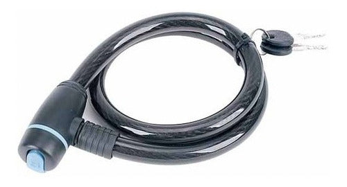 Candado De Cable Tactix  C/llave De Puntos  15mm