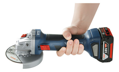 Esmeril Inalámbrico Bosch 18v Gws 180-li + 2 Bat 4ah + Carg