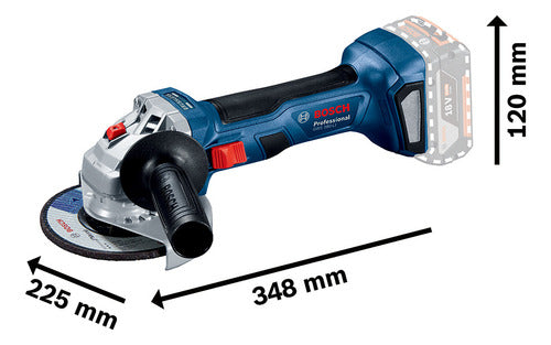 Esmeril Inalámbrico Bosch 18v Gws 180-li + 2 Bat 4ah + Carg