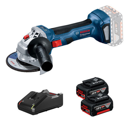 Esmeril Inalámbrico Bosch 18v Gws 180-li + 2 Bat 4ah + Carg