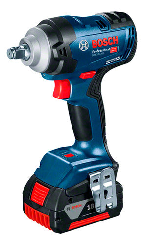 Llave De Impacto Inalámbrica Bosch Gds 18v-400 +2 Bat + Carg