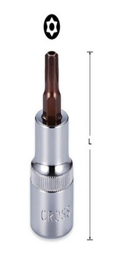 Llave Dado Crossman 3/8 Dr Tamper T-30