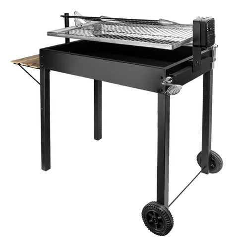 Parrilla Magallánica Rectangular Con Espiedo