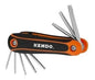 Llave Allen Cromada Plegable Pta.torx Jgo.8 Pzas