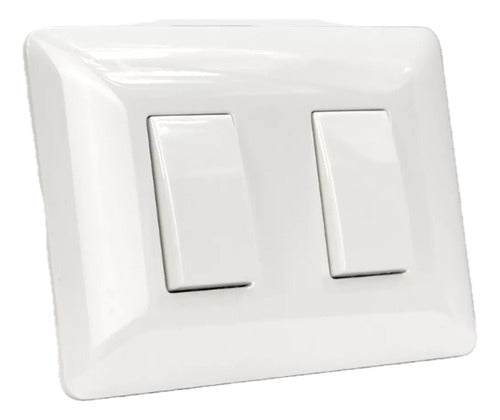 Interruptor Doble 9/15 10a 220v Bl 2912 Stanford