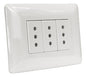 Tomacorriente Enchufe Triple Blanco 10a 220v 2918 Stanford