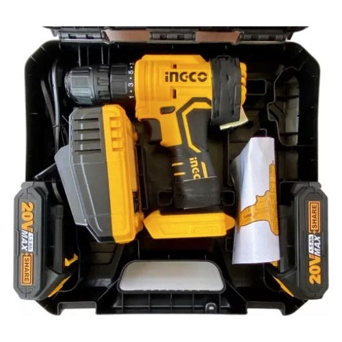 Taladro Inalámbrico 20v - Ingco P20s Cdli20012 + 2 Bateria