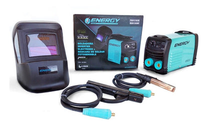 Kit Soldadora Inverte Arco 140amp + Mascara Soldar Energy