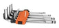 Llave Allen Kendo Cromada Pta. Redonda Jgo. 9 Piezas