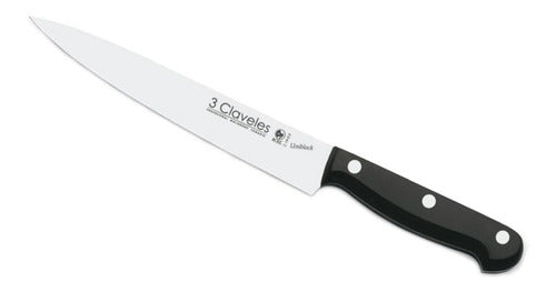 Cuchillo Tres Claveles Inox Forjado M/aleman Trinchar