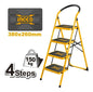 Escalera 4 Peldaños Acero Tubular Alta Resistencia Ingco