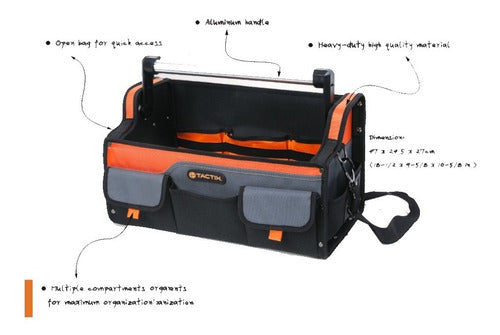Bolso Porta Herramientas Abierto Reforzado Tactix