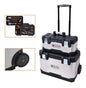Caja Herramienta Baul 2 En 1 Ruedas Acero Inox Tactix