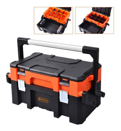 Caja Herramientas Plastica Plegable Reforzada Tactix