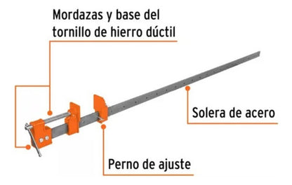 Prensa Truper Tipo Sargento  60 Cms.