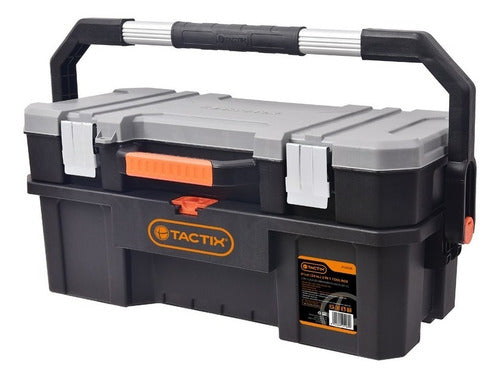 Caja Herramientas Reforzada Metalica 2 En 1   Tactix