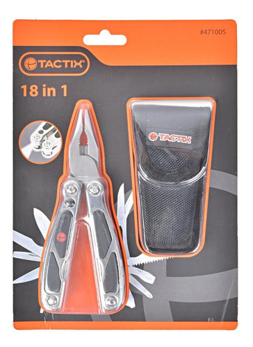 Alicate De Camping Con Herramientas Luz Led Navaja 18 En 1