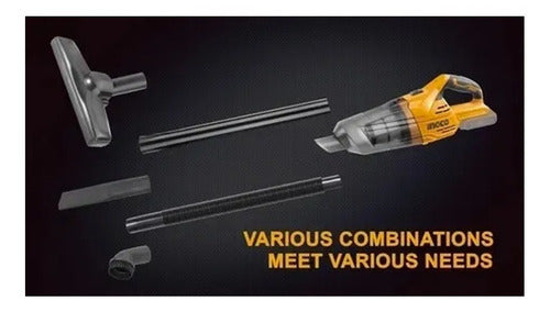 Aspiradora Inalámbrica 20v 0.7l S/bat + Acc Ingco Cvli2001