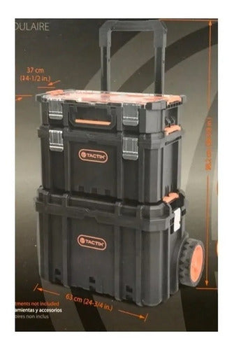 Cajas De Herramientas Modular 3 Cajas + Carro Tactix