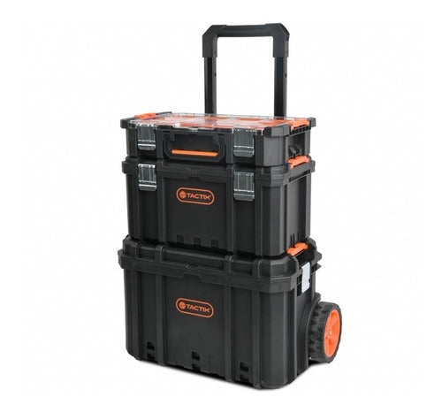 Cajas De Herramientas Modular 3 Cajas + Carro Tactix