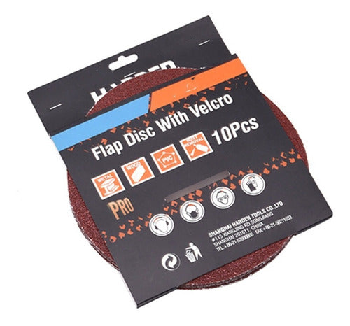 Pack Disco Pulidora Velcro Para Esmeril 115mm + 60 Lijas