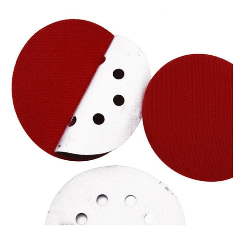 Pack Disco Pulidora Velcro Para Esmeril 115mm + 60 Lijas