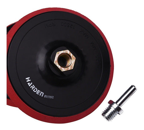 Pack Disco Pulidora Velcro Para Esmeril 115mm + 60 Lijas