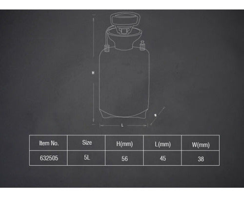 Rociador Pulverizador Manual 5 Litros Harden