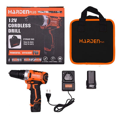 Taladro Atornillador 12v Inalambrico Harden 2000mah C/maleta