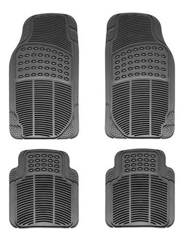 Set 4 Piezas Pisos De Goma Para Vehículos Universal Auto