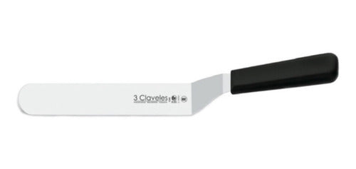 Espatula Curva Tres Claveles 26 Cms Inox