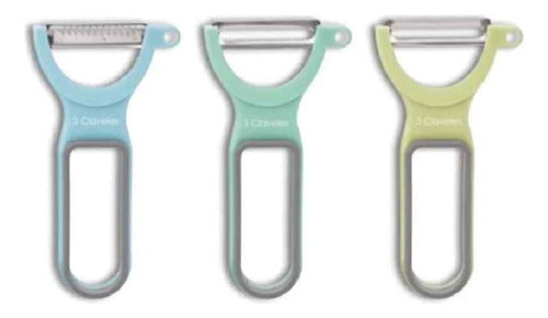 Pelador Tres Claveles Pack Set De 3 Piezas 4623 (4622)