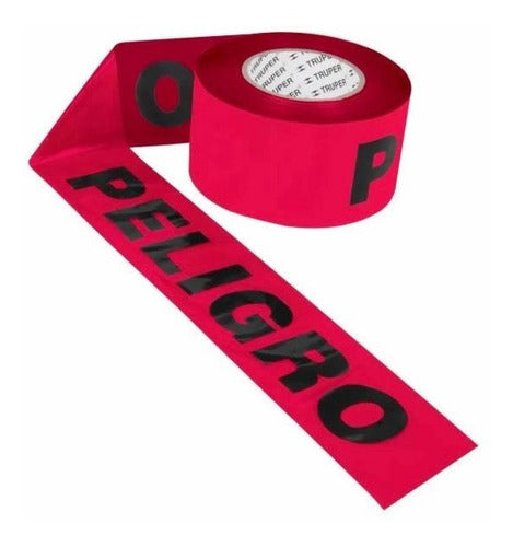 Cinta  Peligro  Truper Plast.rollo 304 Mt # Cide-302