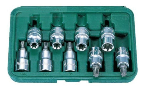 Llave Dado Hans 1/2  Dr Pta.torx / Pta. E  Jgo.9 Pzs