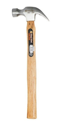 Martillo Carpintero Tactix Mango Madera  8 Onzas