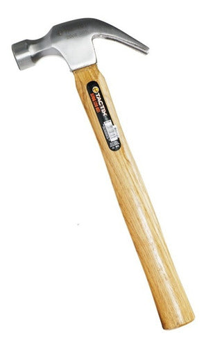 Martillo Carpintero Tactix Mango Madera 20 Onzas