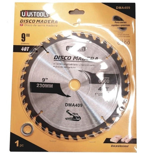Disco Madera 9 X 40t Uyustools 1 Unidad