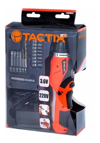 Destornillador Inalambrico Recargable Tactix 18 Pzas 469001