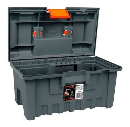 Caja Herramienta Truper Plastica Gris 16