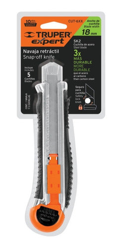 Cuchillo Cartonero Truper Trabajo Pesado Con 6 Hojas Cut-6xx